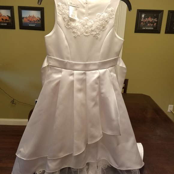 girls size 8 white dress